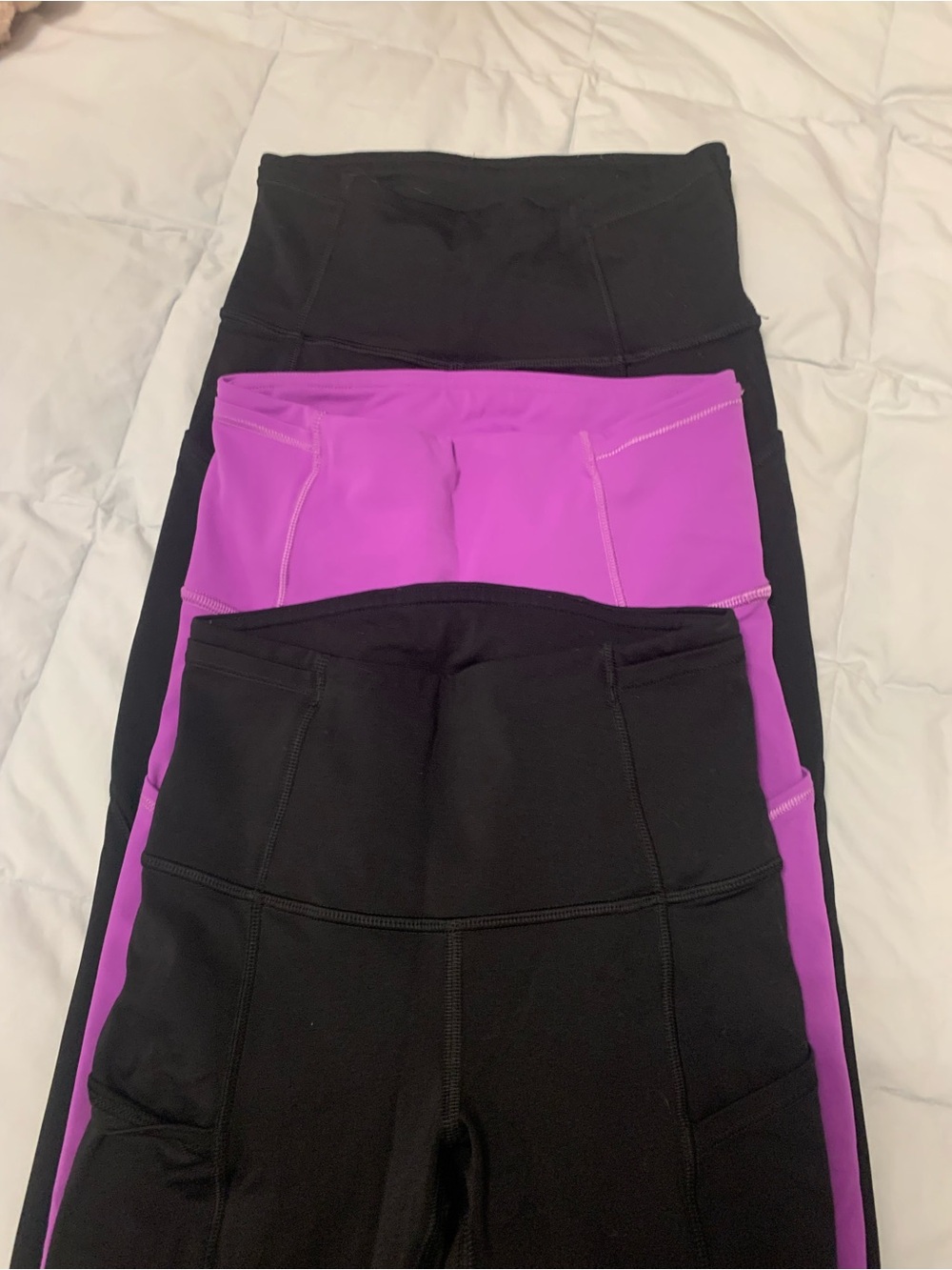 Lululemon 3 pairs yoga pants size 0
